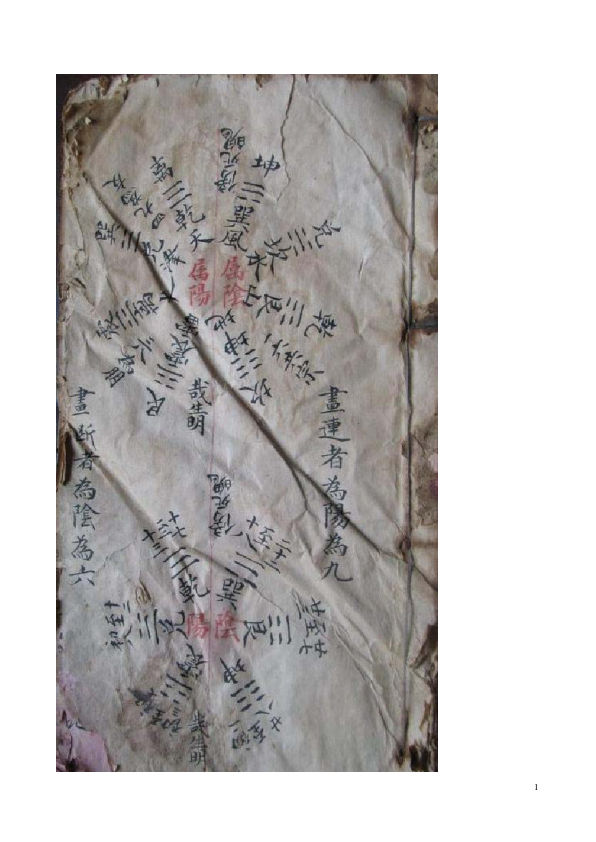 64卦顺逆48局古抄本