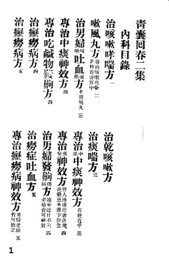 青囊回春二最终打印版